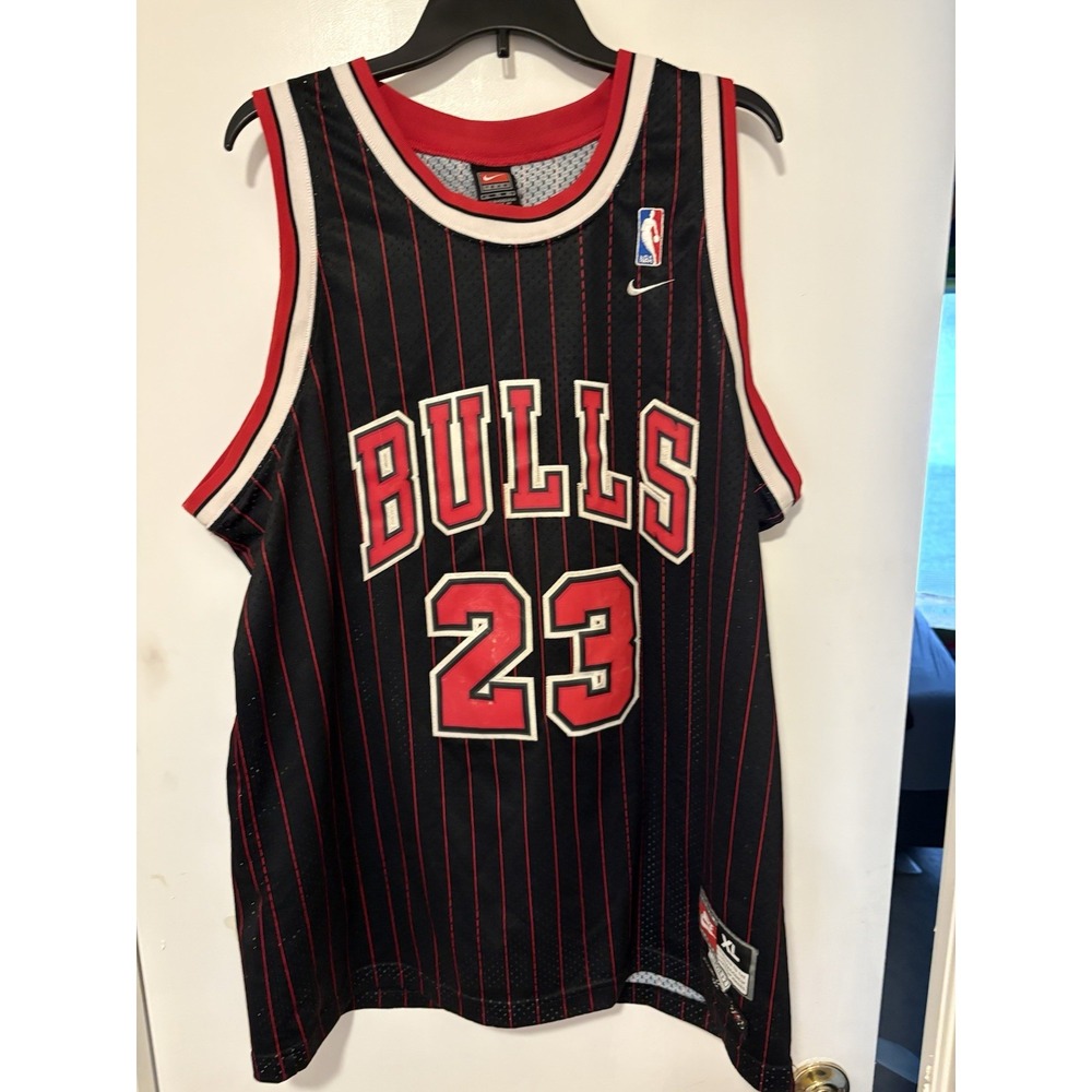 Chicago Bulls Michael Jordan Nike 1984 Flight 8403 Black Jersey Size Men's XL